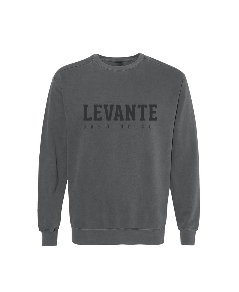 Levante Block Logo Crew Sweatshirt - Pepper